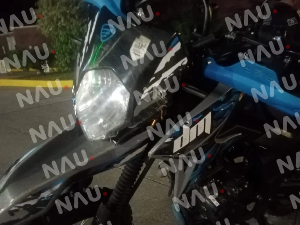 Motociclista derrapó en su motocicleta en la 8a avenida Norte y central norte prolongación