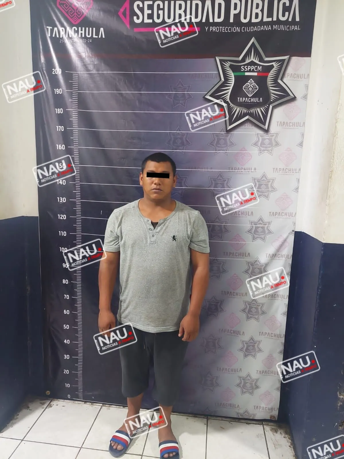 Detienen a sujeto con arma de fuego.