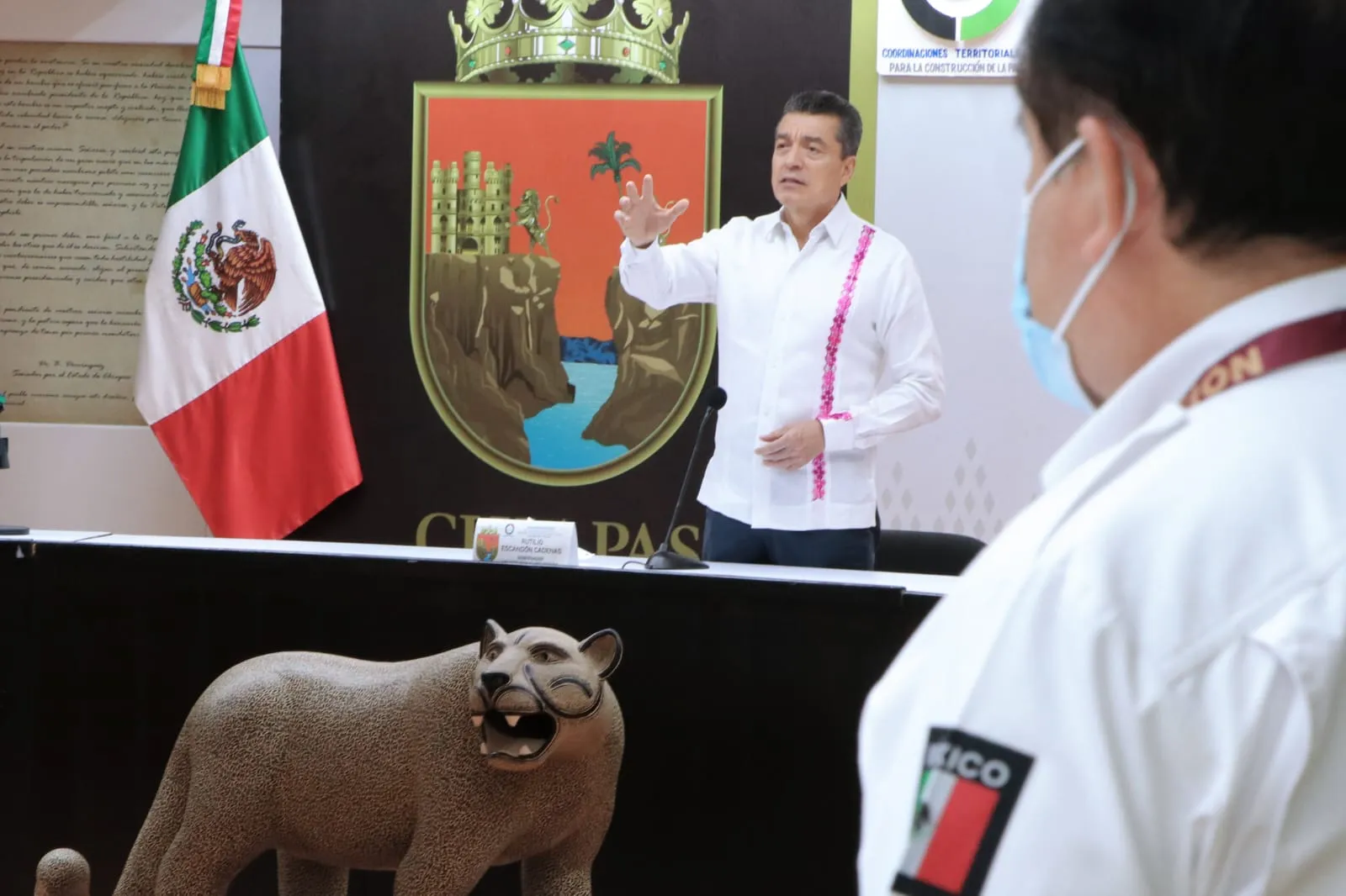Ante presencia de lluvias y frentes fríos, pide Rutilio Escandón reforzar medidas preventivas