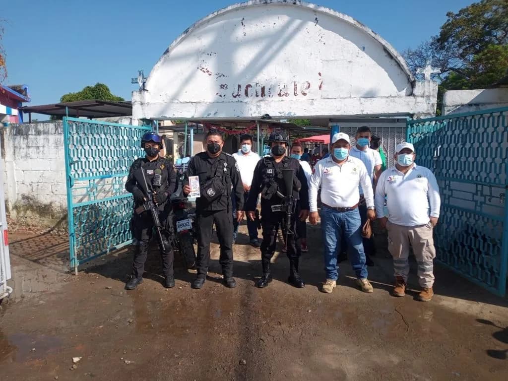 En Suchiate se reportó saldo blanco tras celebración del “Día de Muertos 2021”.