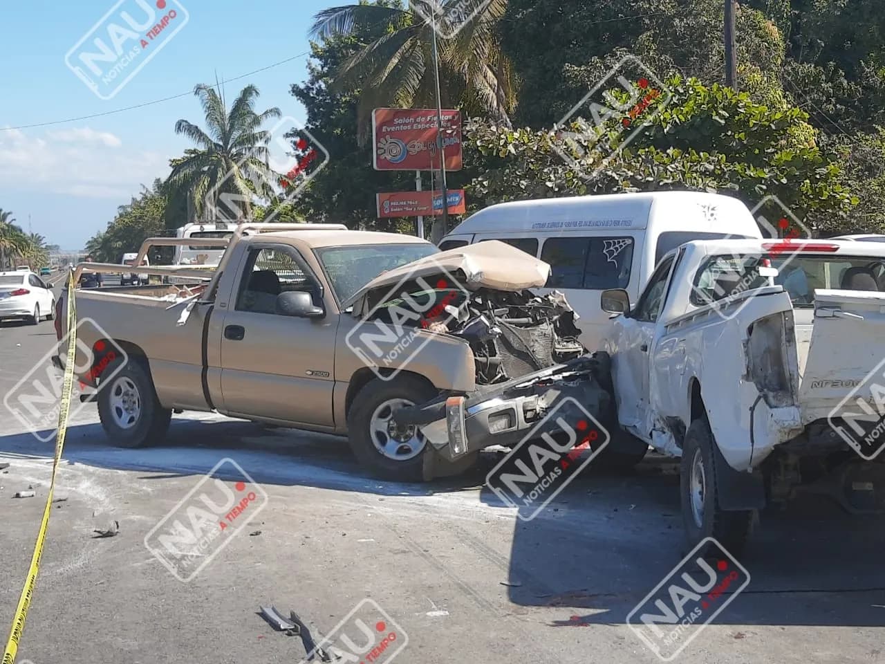 Una persona lesionada deja accidente en la parada Rio Florido