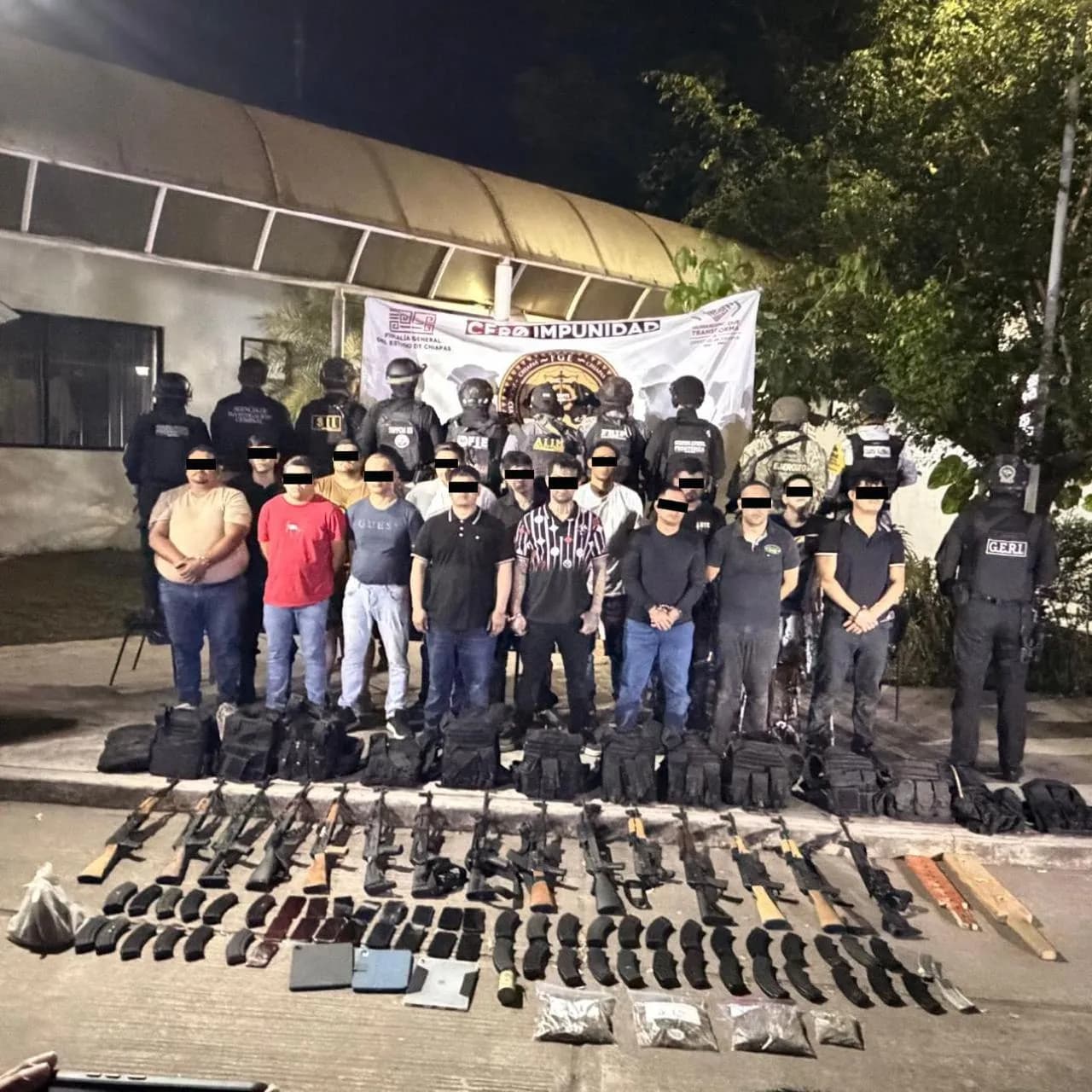 SSP, FGE y FGR hacen valer el Estado de Derecho en Tapachula con operativo interinstitucional de alto impacto