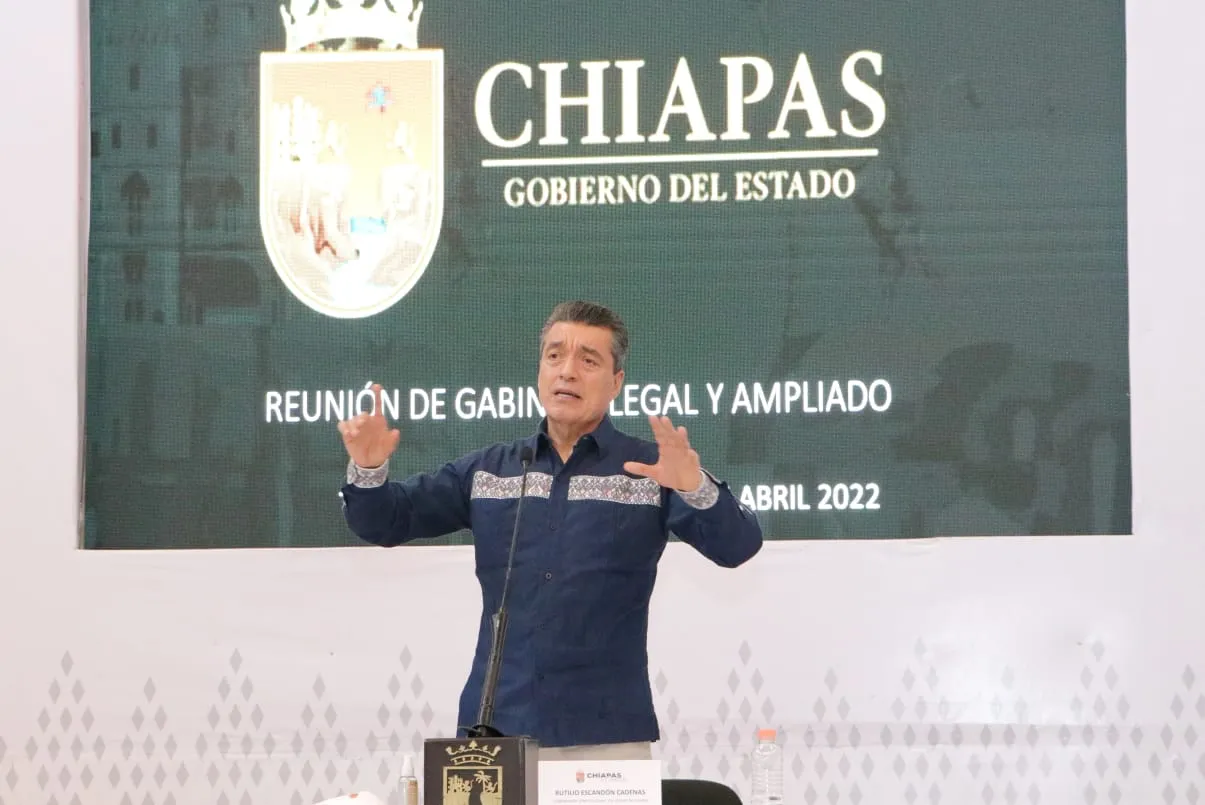 Encabeza Rutilio Escandón la reunión de Gabinete Legal y Ampliado