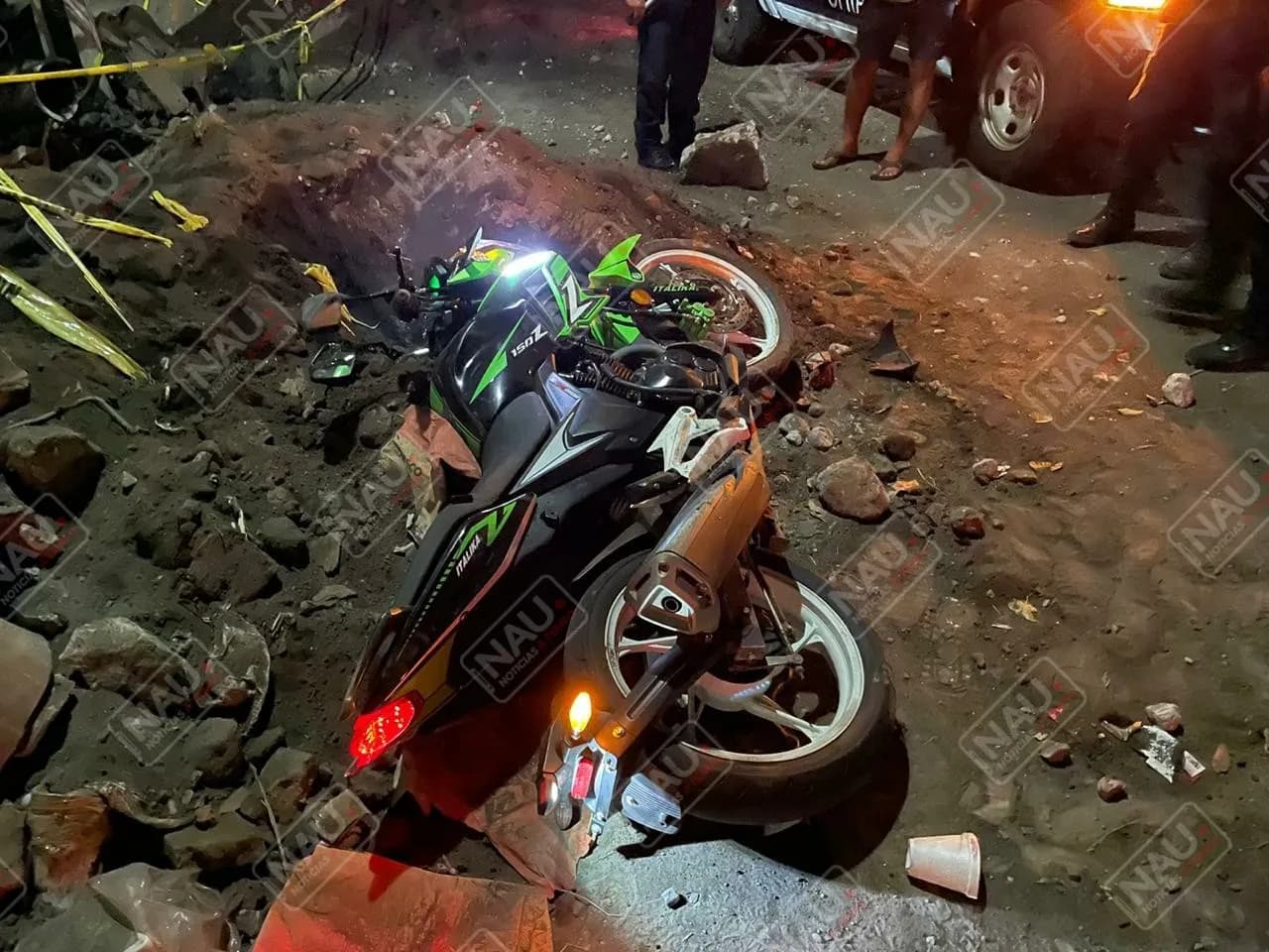 Motocicleta fue abandonada tras percance
