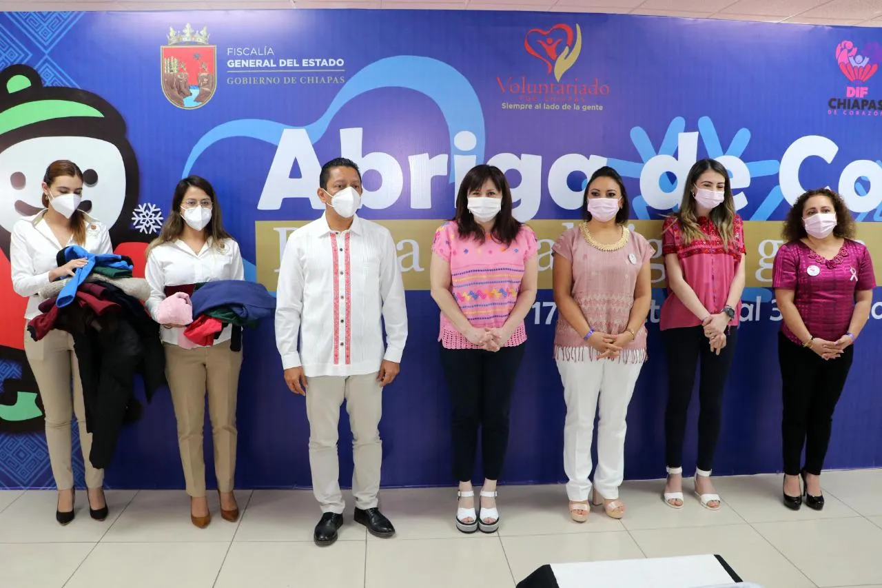 Inicia Voluntariado FGE campaña “Dona un abrigo de corazón”