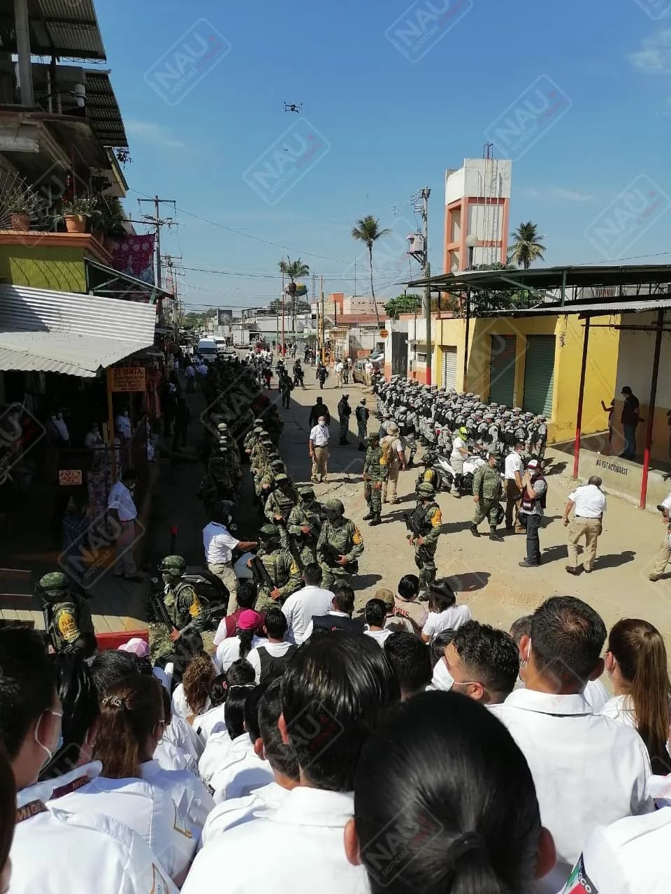 Más de 800 elementos fueron llevados a Suchiate para contención de migrantes