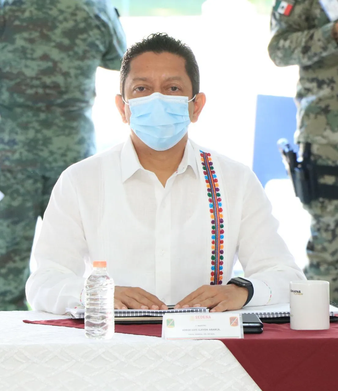 Acompaña Llaven a gobernador a Mesa de Seguridad Estatal y Regional en Tapachula