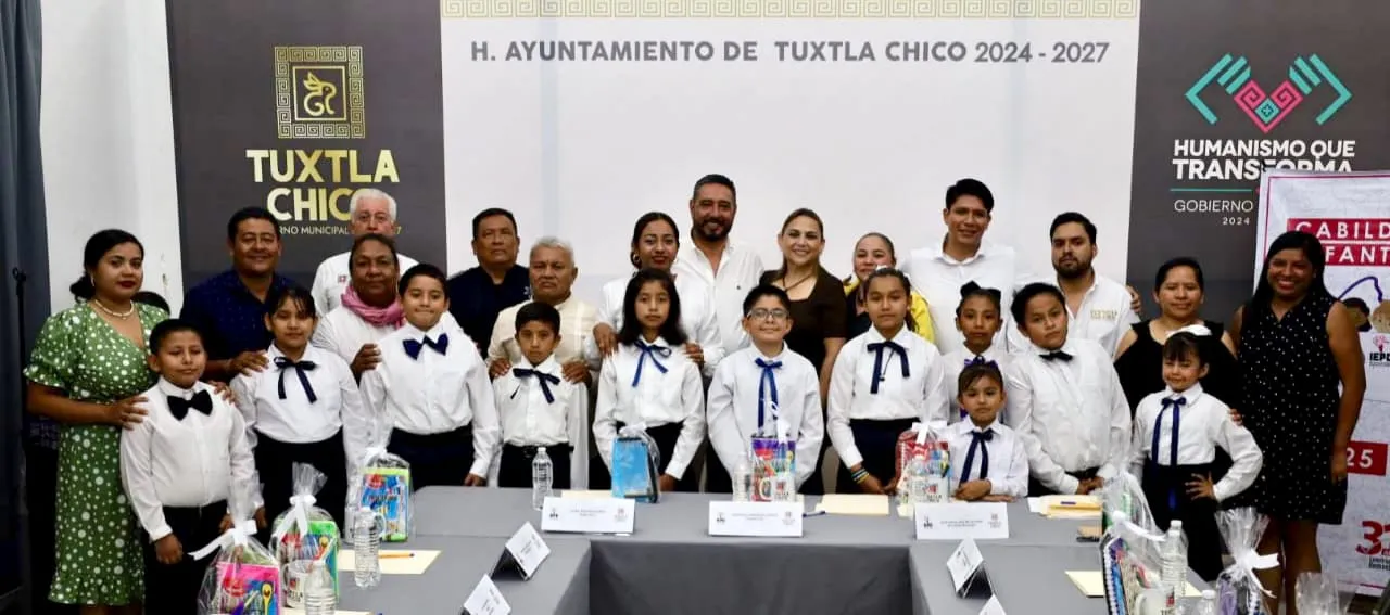 Un recuerdo histórico e inolvidable, niños tuxtlachiquenses vivieron la experiencia de ser parte del Cabildo Infantil 2025