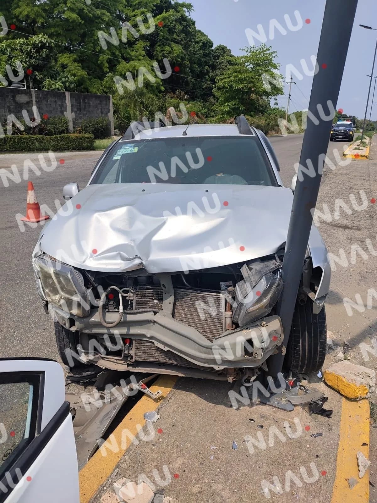 Accidente en la colonia Calcáneo Beltrán deja un motociclista lesionado