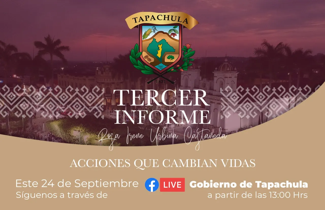 ROSA IRENE URBINA CASTAÑEDA PRESENTARÁ TERCER INFORME DE GOBIERNO ESTE VIERNES