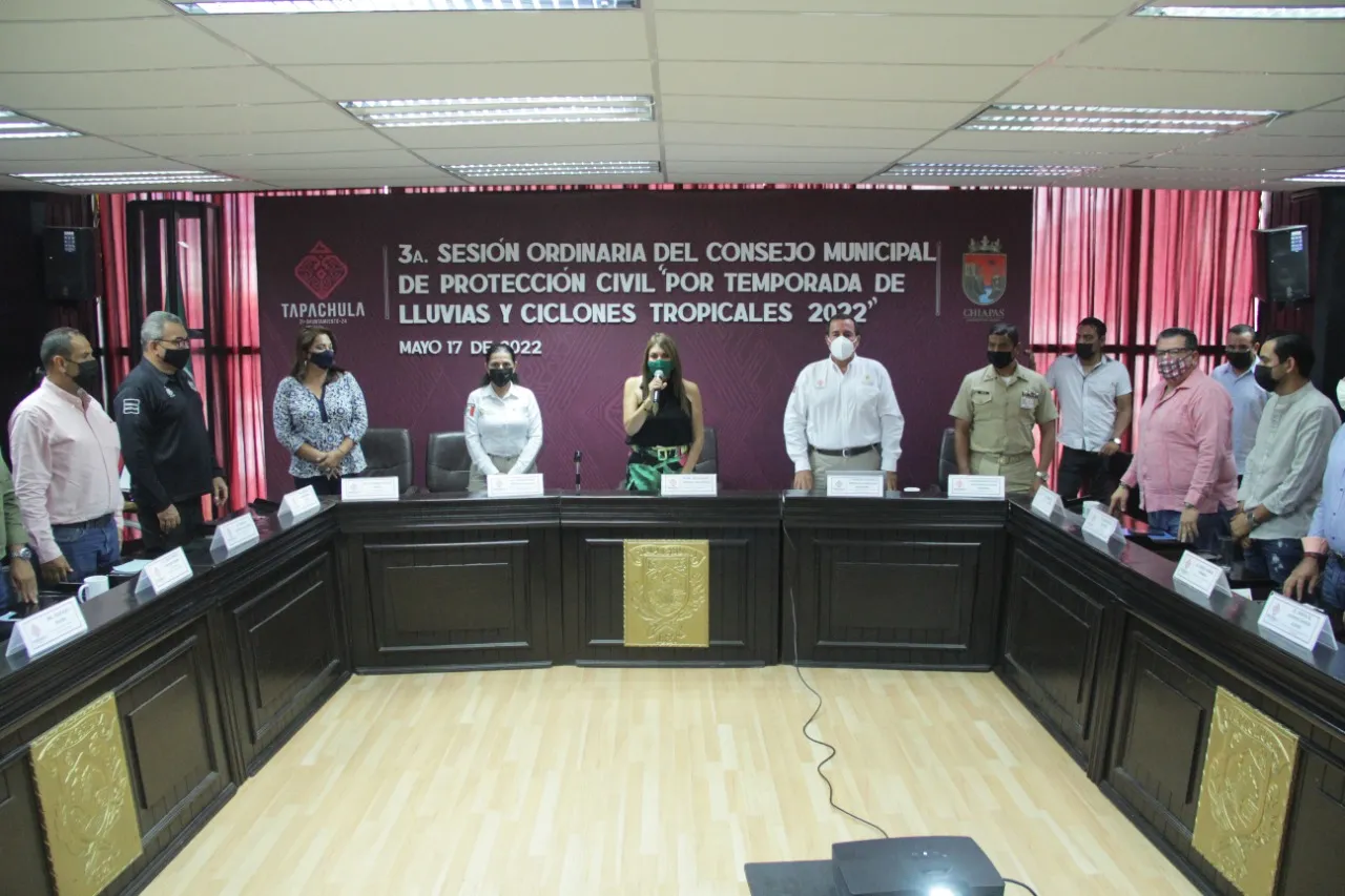 POR TEMPORADA DE LLUVIAS Y CICLONES SE FORTALECERÁN MEDIDAS DE PREVENCIÓN EN TAPACHULA