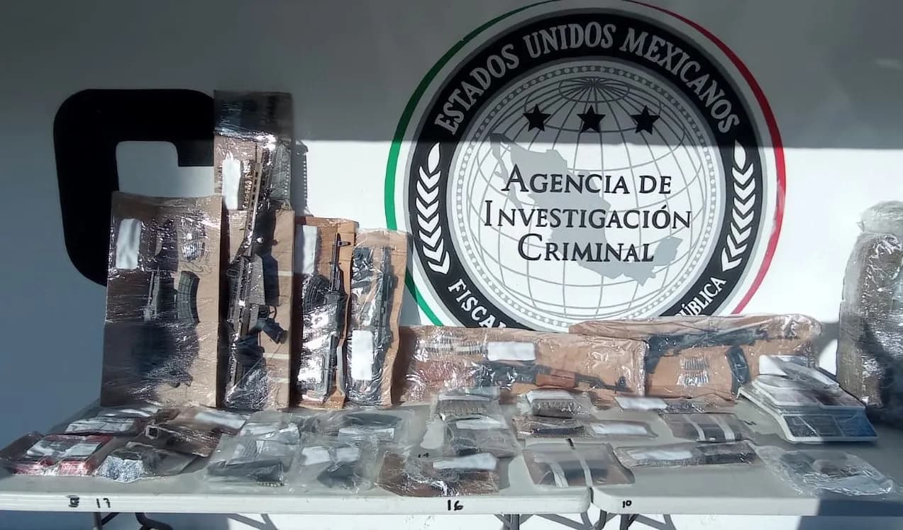 FGR OBTIENE VINCULACIÓN A PROCESO EN CONTRA DE DOS PERSONAS DETENIDAS CON DROGA Y ARMAS DE FUEGO