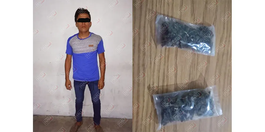 Detienen a una persona con droga y acusado de extorsión