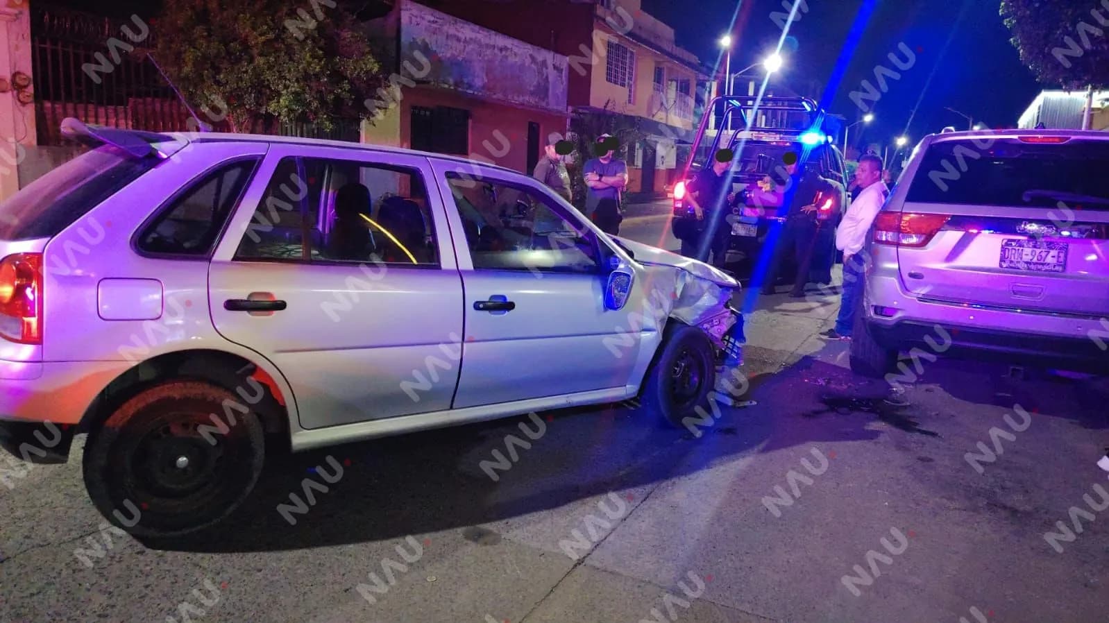 Choque por alcance deja daños materiales en la Novena Norte Par Vial