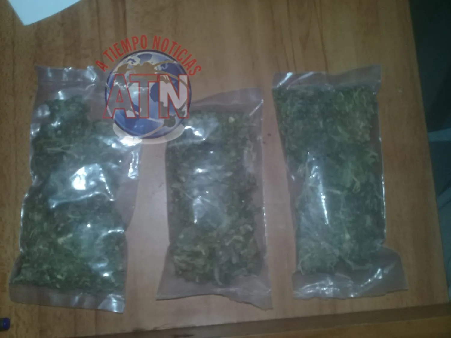 Detenido con tres bolsitas de marihuana en Suchiate