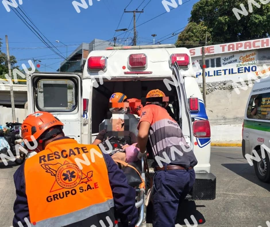 Dos personas resultan lesionadas en distintos accidentes registrados en Tapachula