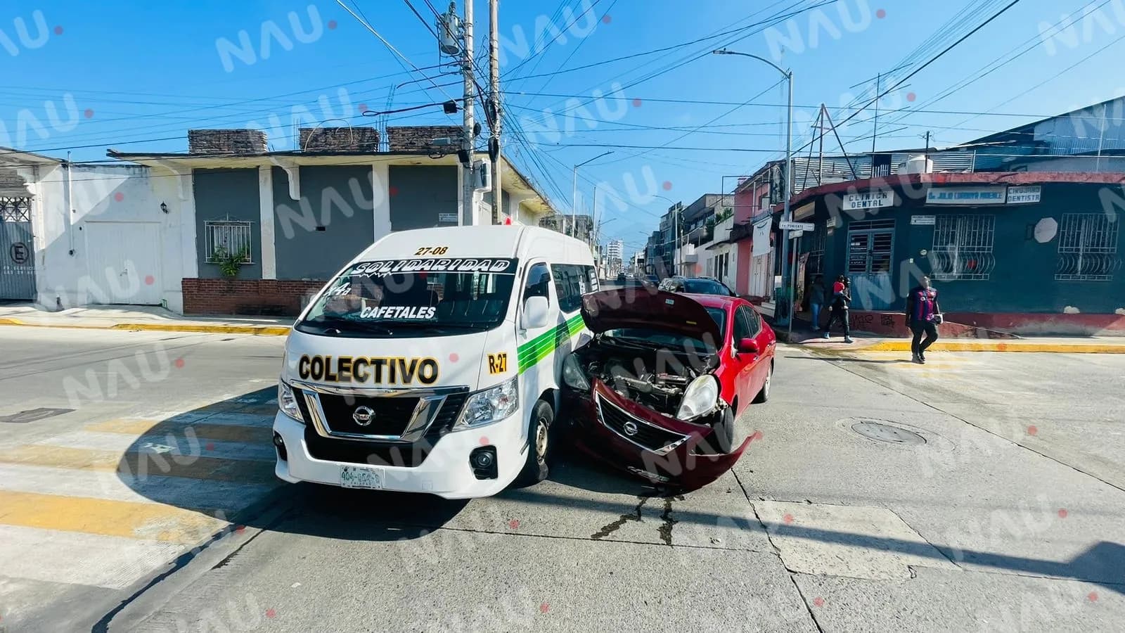 Solo daños materiales y un buen acuerdo deja accidente