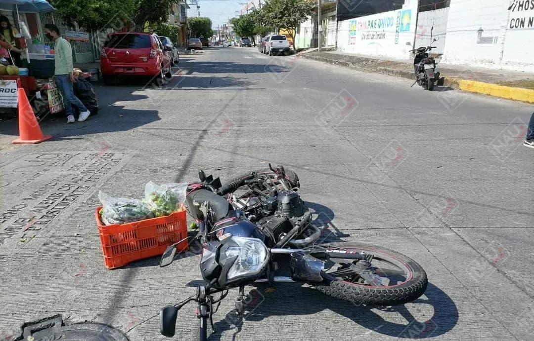 Motociclista lesionado