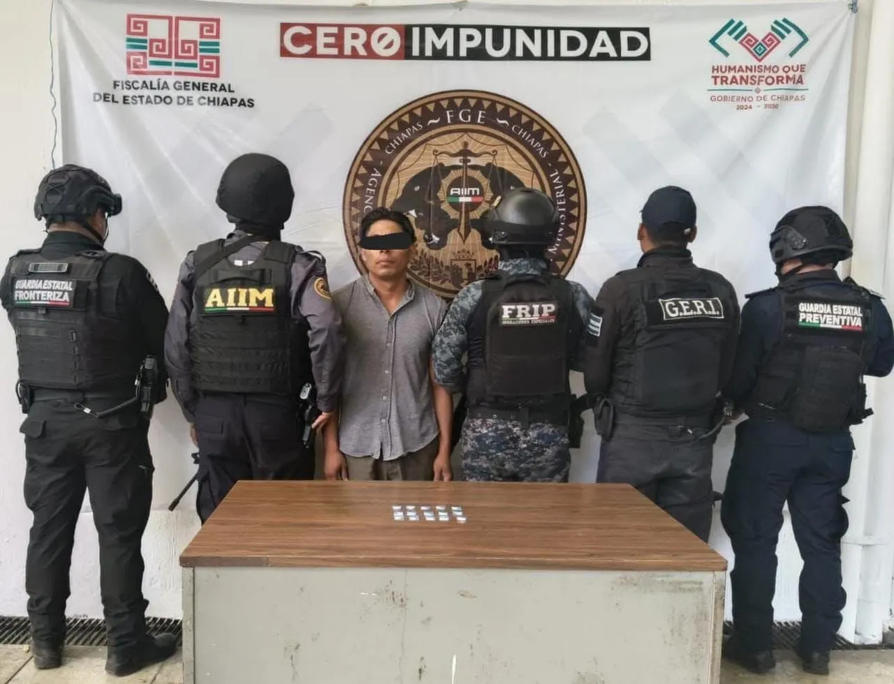 Detienen a guatemalteco con 15 bolsitas de presunta metanfetamina en Tapachula