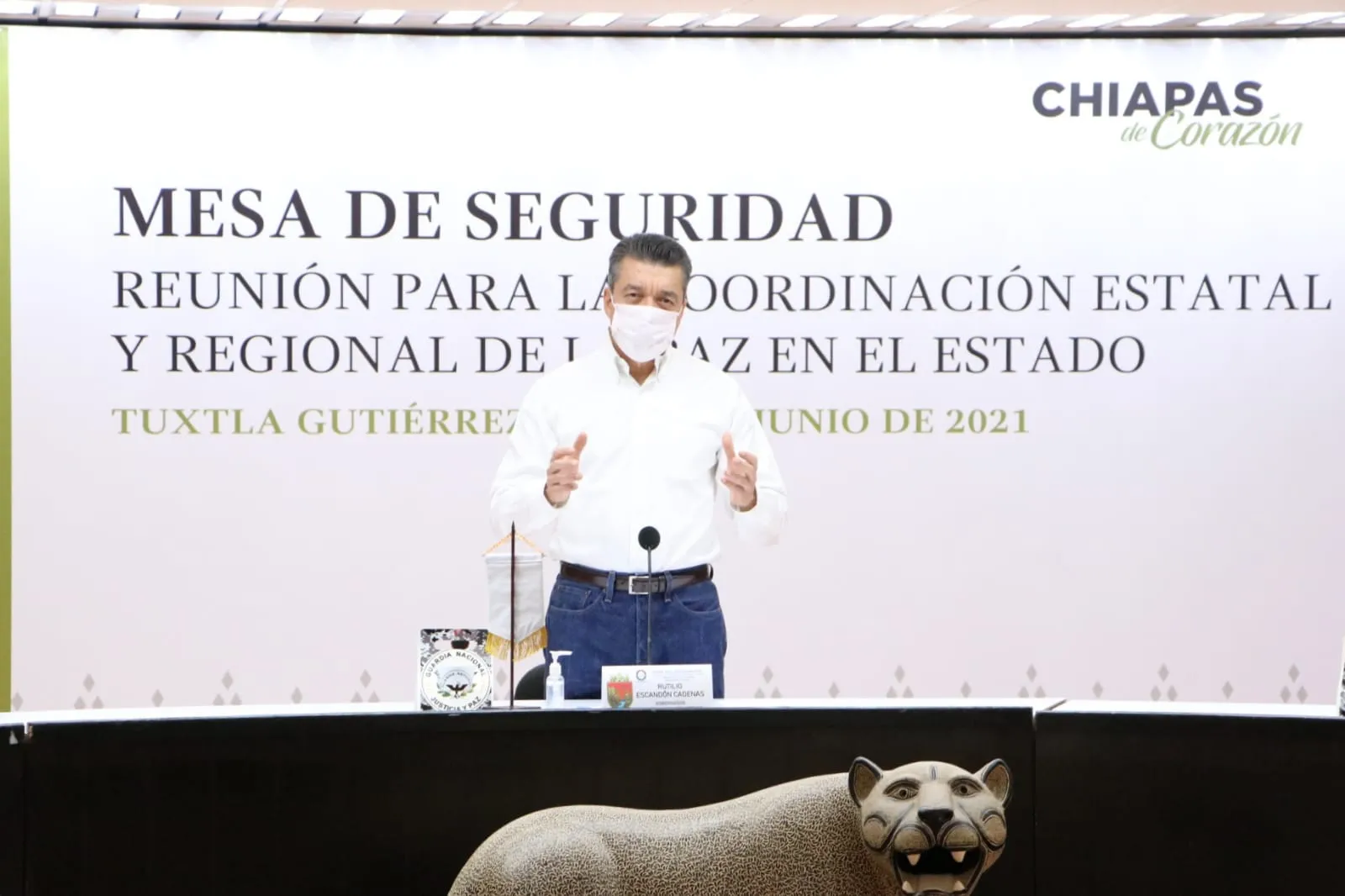 Guardia Nacional, ejemplo de compromiso con la paz y seguridad de la nación: Rutilio Escandón