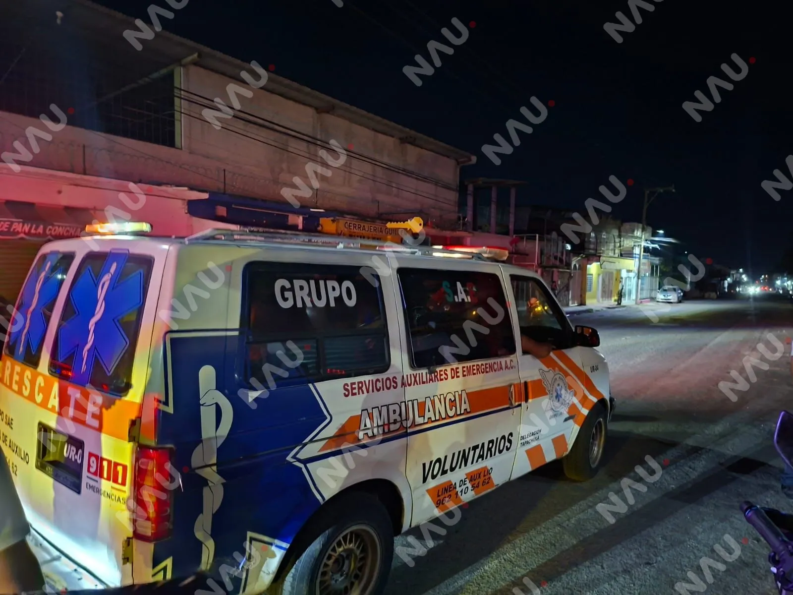 Accidente de motocicleta deja a joven lesionado en Tapachula