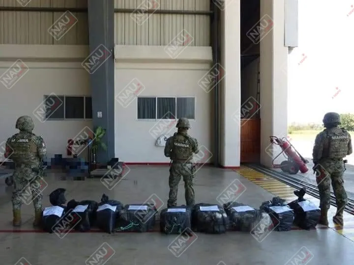 Seis detenidos con 256 kilogramos de droga fueron detenidos en la costa de CHIAPAS.