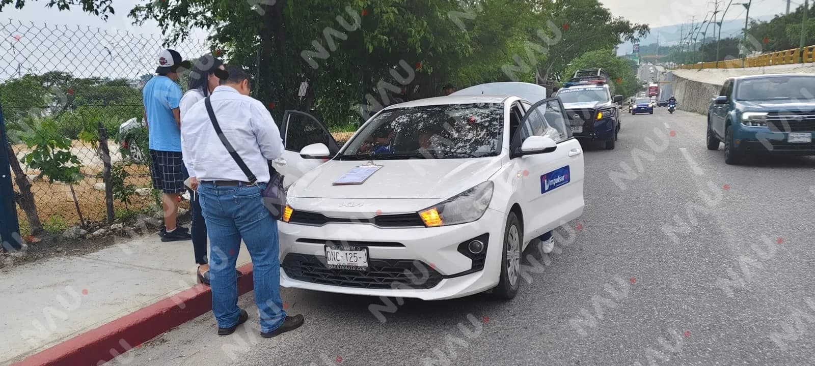 Encañonó a personas para huir de choque