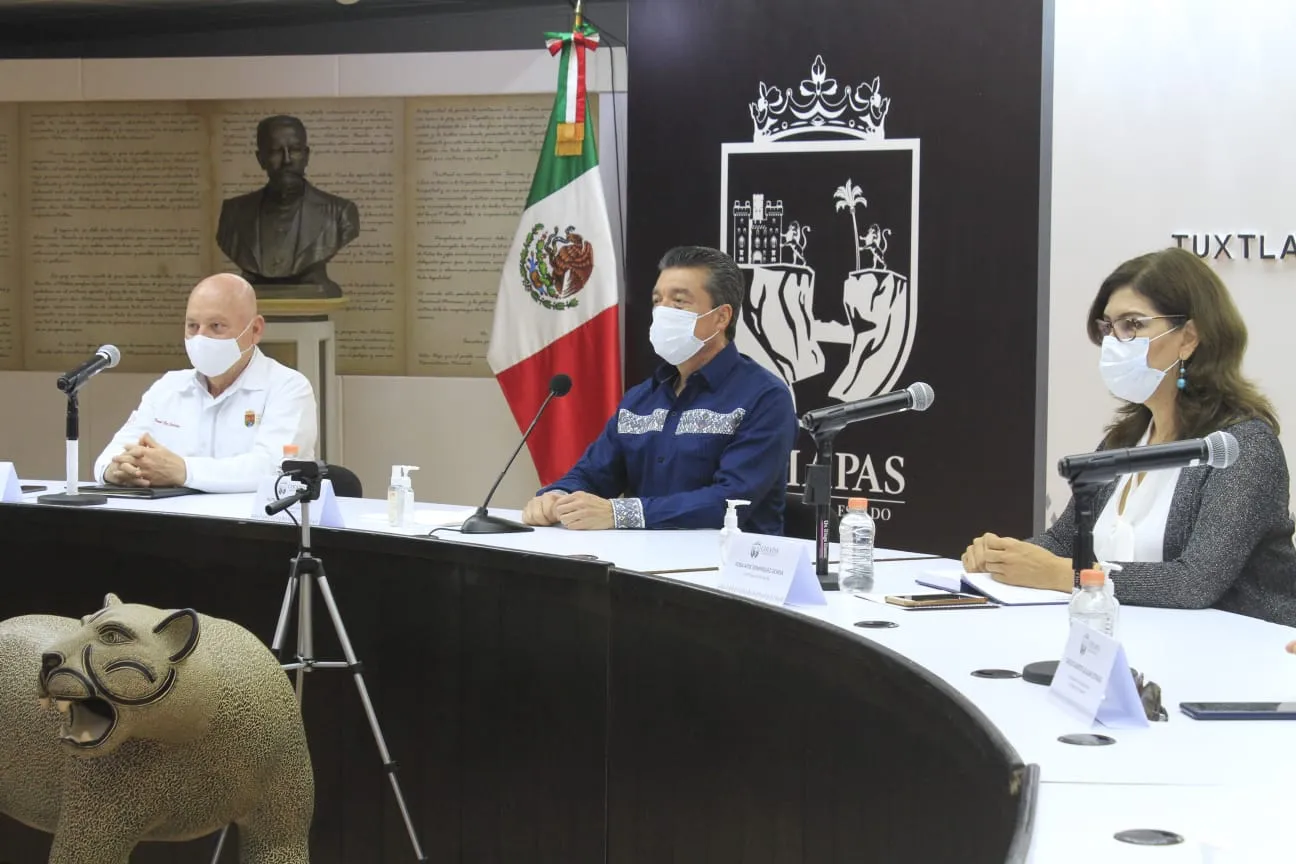 Chiapas participa en reunión para analizar regreso a clases y avance en vacunación anti COVID-19