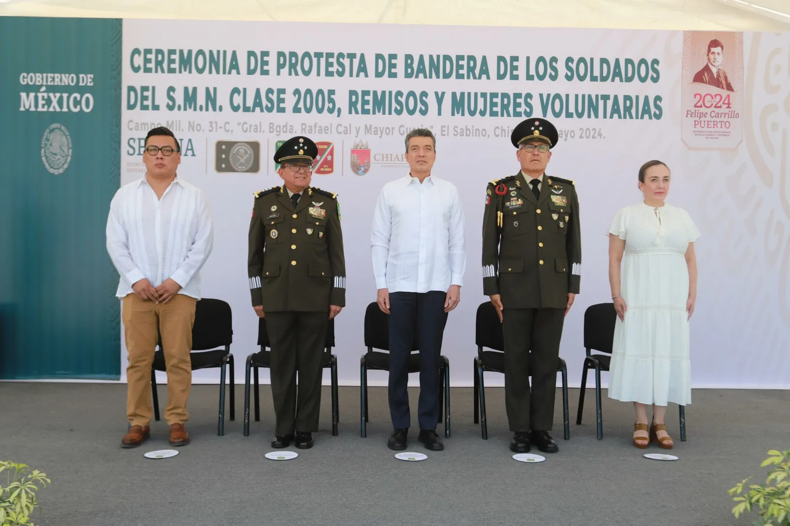 Reconocen a jóvenes de Chiapas por cumplir con el Servicio Militar Nacional
