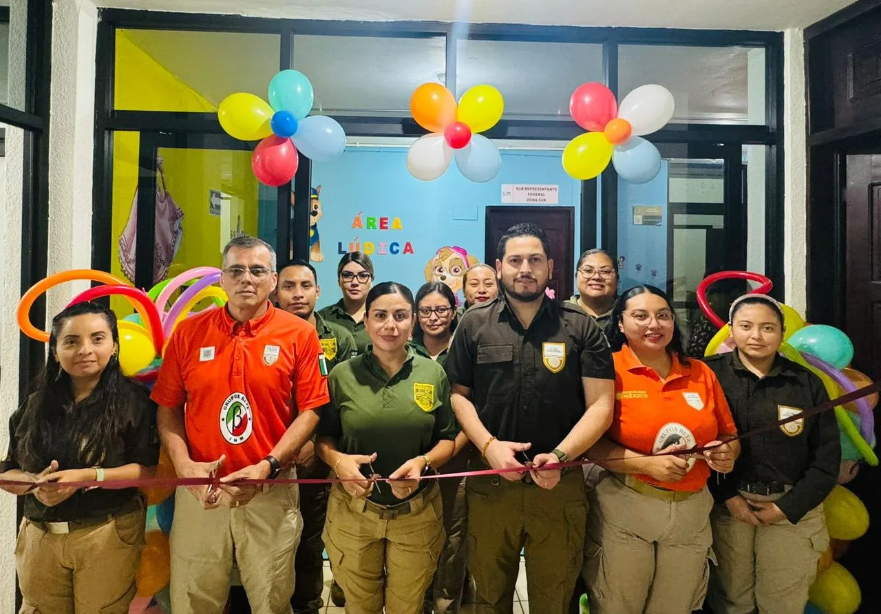 Inaugura el INM áreas lúdicas para niñas y niños en oficinas migratorias de Tapachula y Ciudad Hidalgo