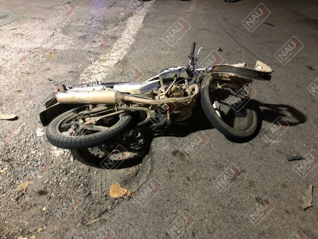 Localizan a ebrio accidentado en una motocicleta