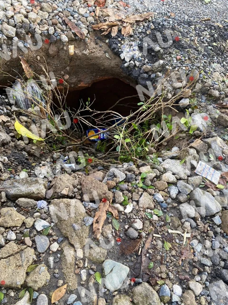 Cráter podría ocasionar un accidente frente a un jardín de niño en la colonia el Porvenir