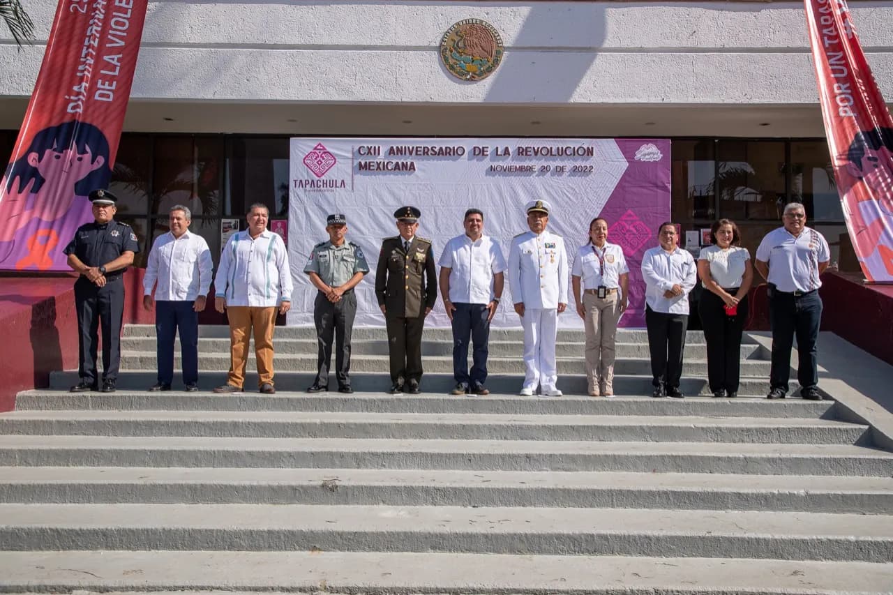 AYUNTAMIENTO DE TAPACHULA, CONMEMORA EL CXII ANIVERSARIO DE LA REVOLUCIÓN MEXICANA