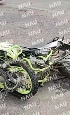 Motociclista Lesionado en Accidente en la Colonia 5 de Febrero