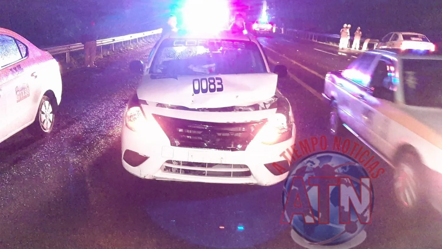 Taxista atropella un caballo en la carretera Puerto Madero – Tapachula