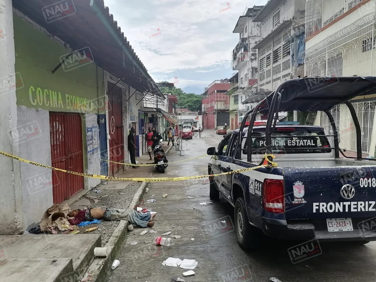 Localizan sin vida a un indigente en el centro de Tapachula
