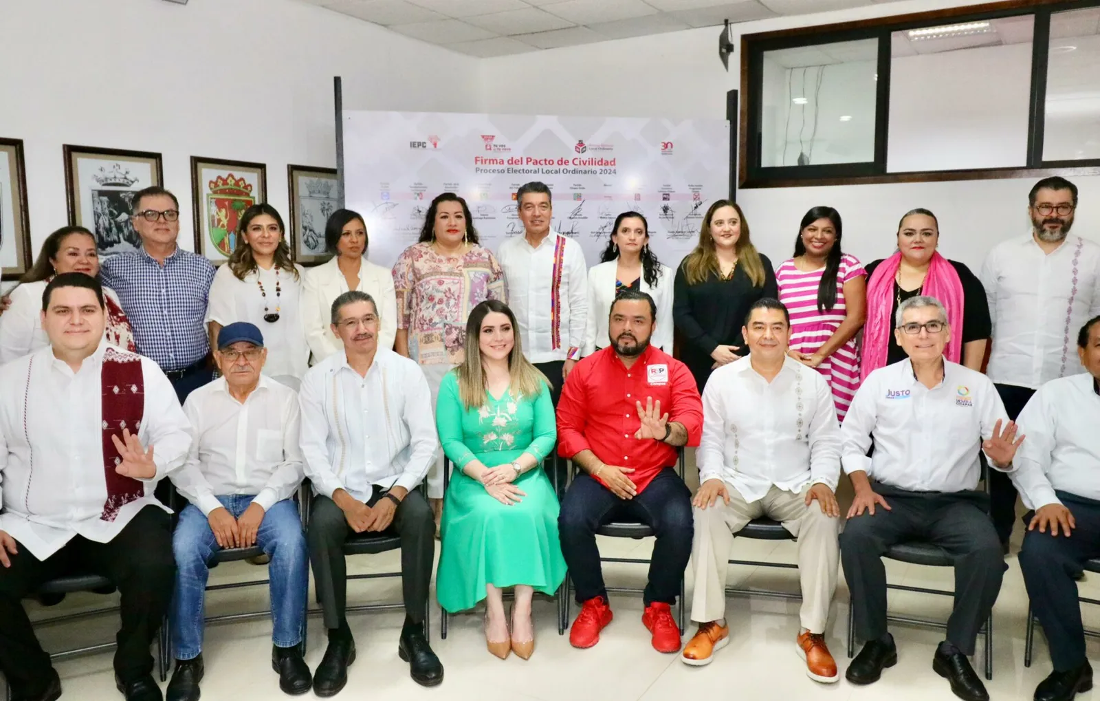 En Chiapas, firman Pacto de Civilidad para el Proceso Electoral Local Ordinario 2024