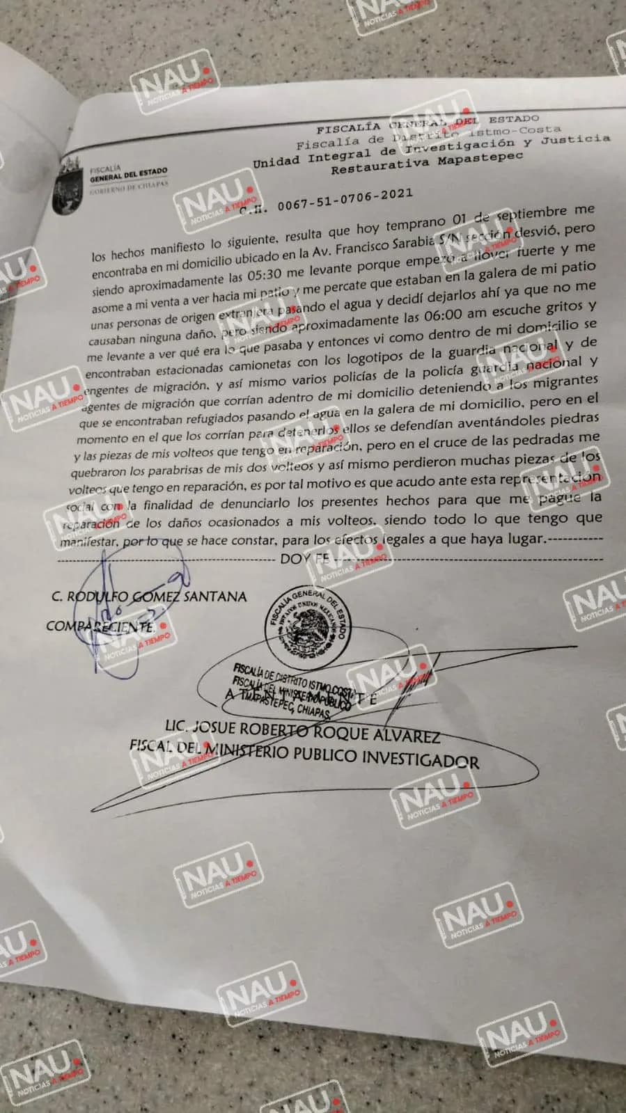 Piden a Guardia Nacional e INAMI paguen daños a una casa.