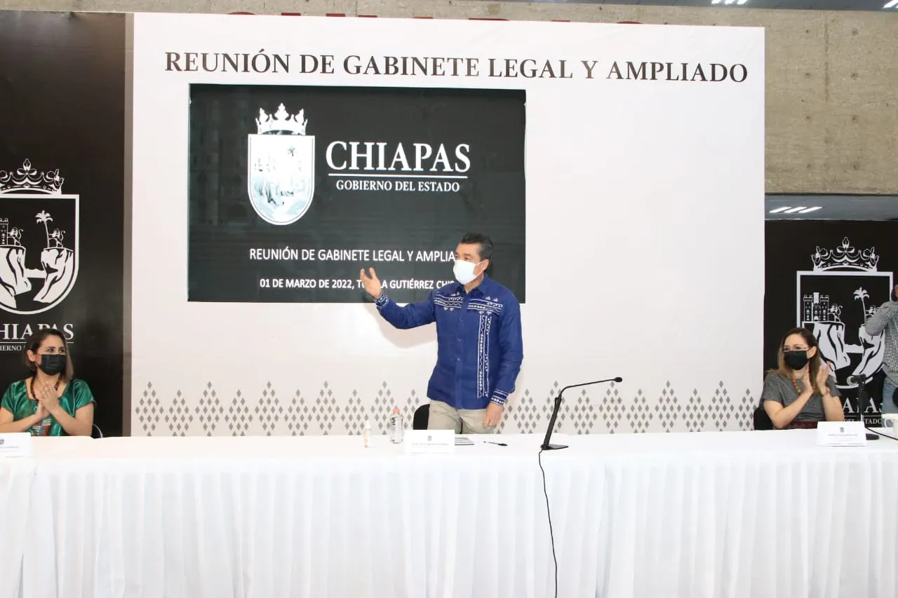 Piden a titulares de dependencias estatales trabajar por el bienestar y la justicia social en Chiapas