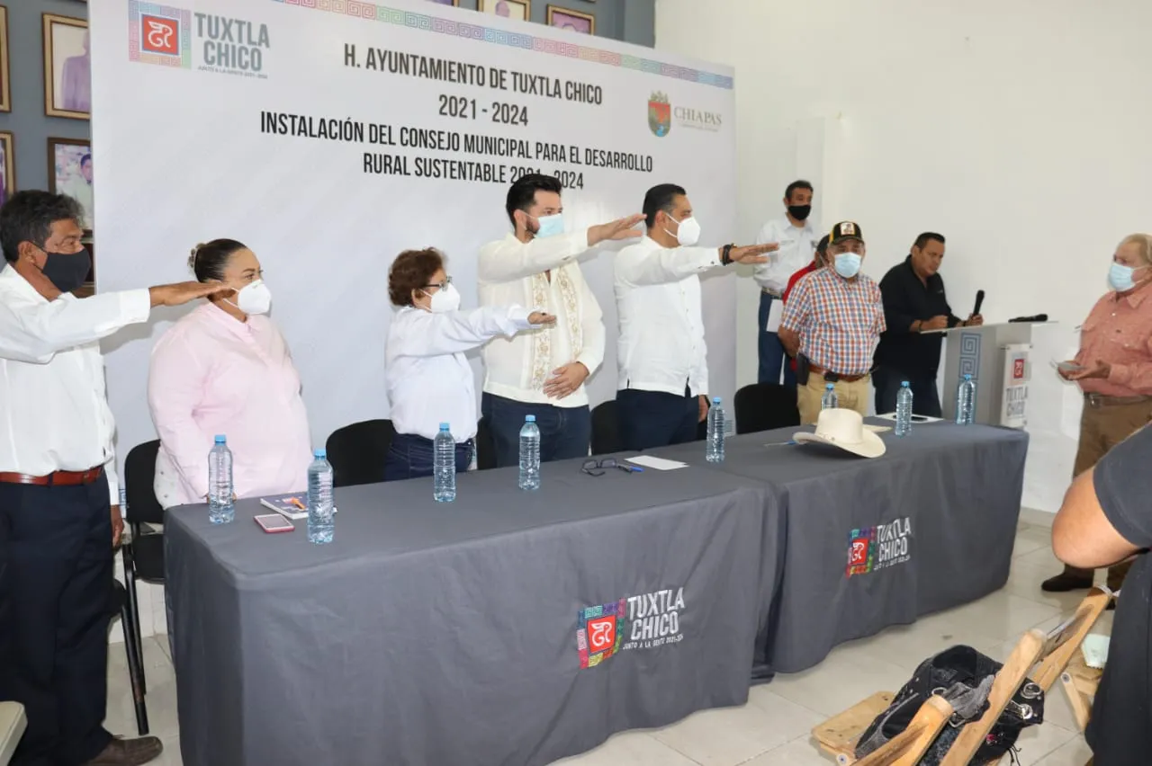 Instalan en Tuxtla Chico el Consejo Municipal para el Desarrollo Rural Sustentable