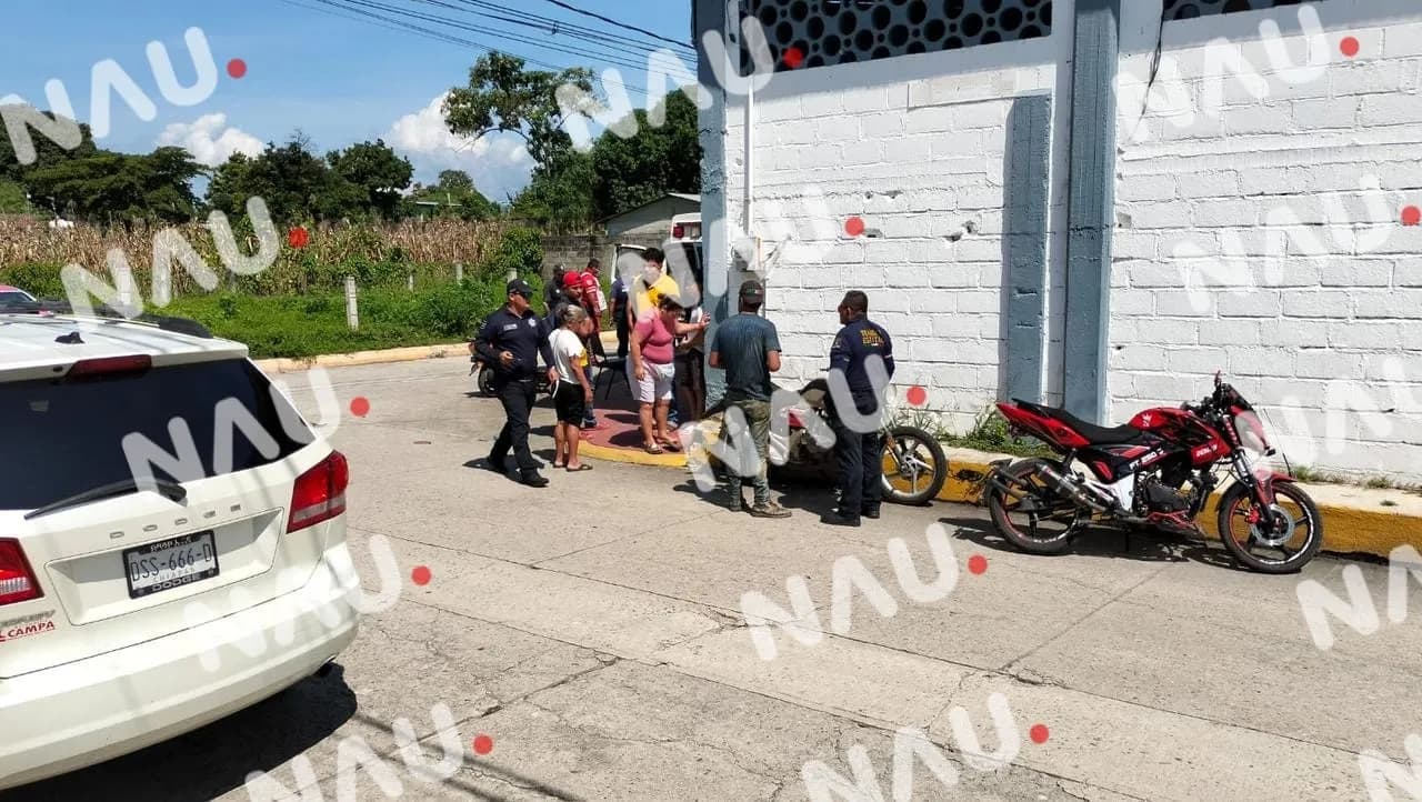 Un lesionado deja choque de dos motocicletas