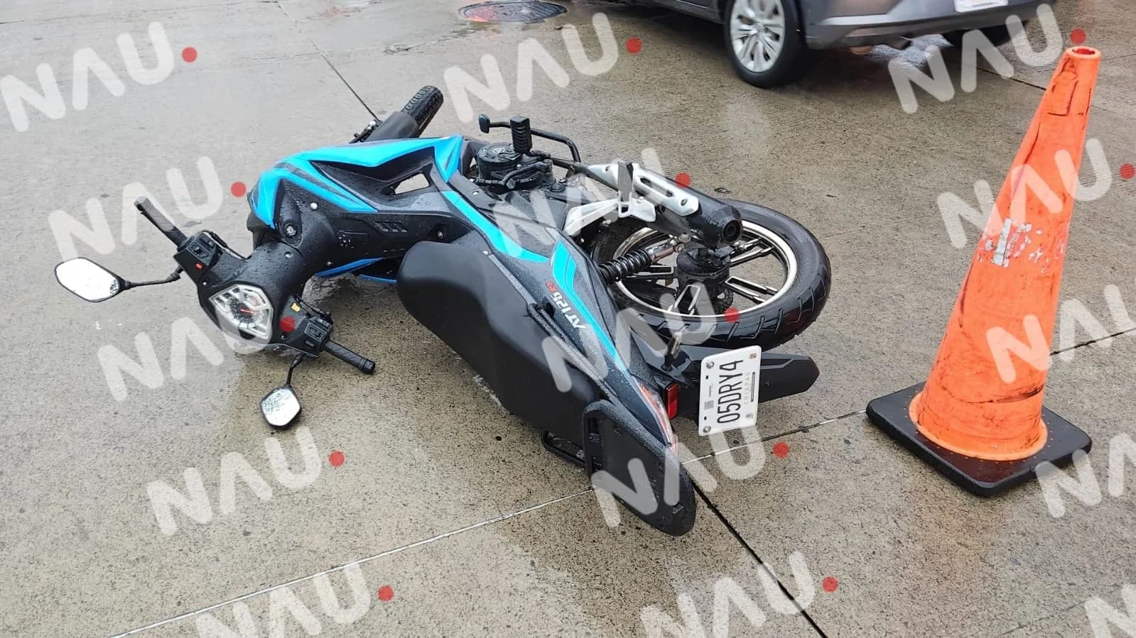 Accidente vehicular en la 4 Sur a la altura de Ceramat