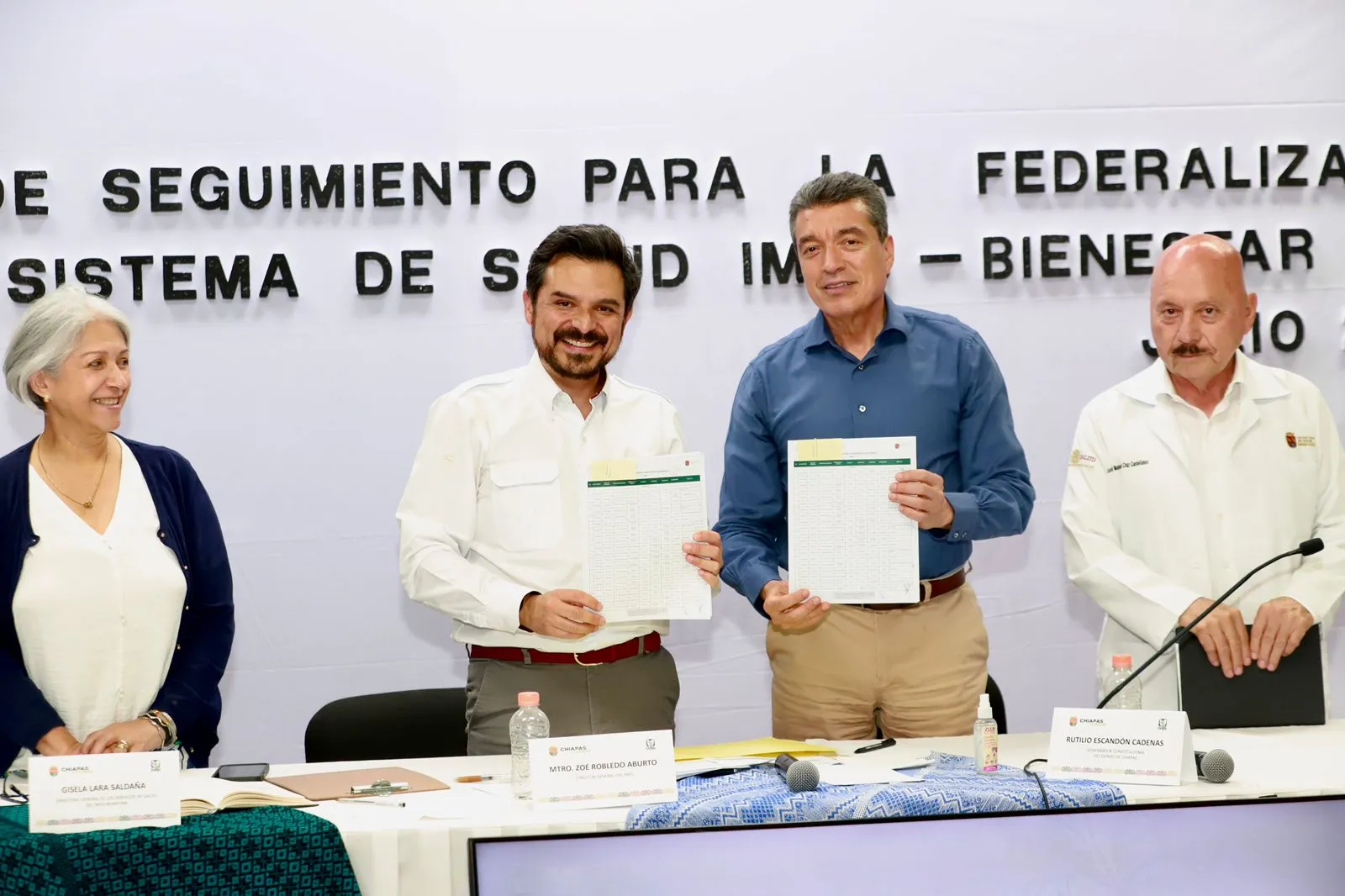 Rutilio Escandón y Zoé Robledo encabezan seguimiento para federalización del Sistema de Salud IMSS-Bienestar