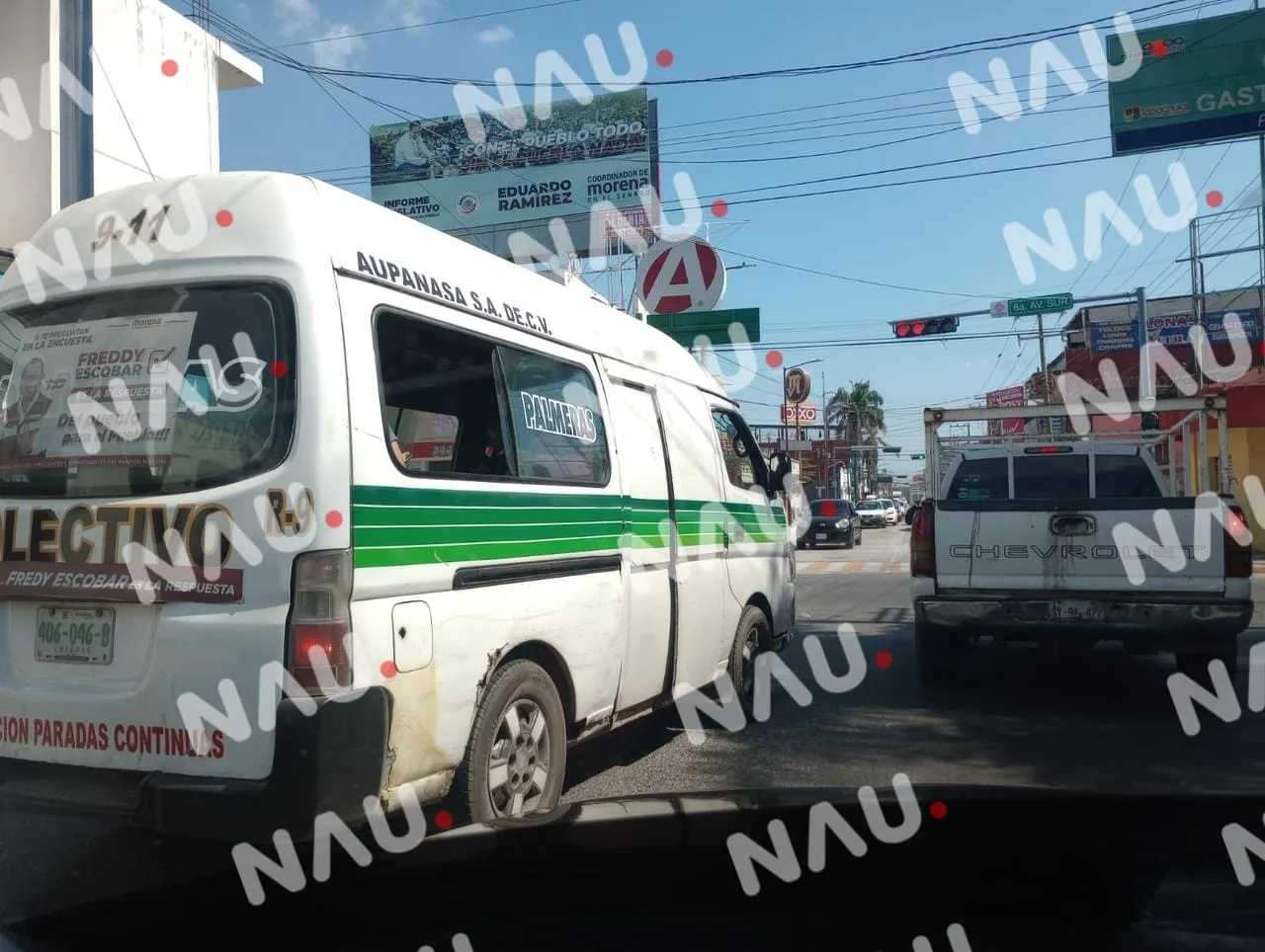 Unidad de ruta palmeras provoca caos en el periférico