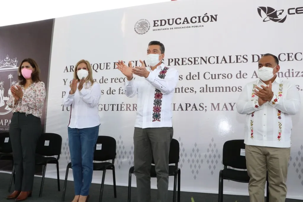 Constatan regreso a clases presenciales, conforme a protocolos, en planteles del Cecyte Chiapas