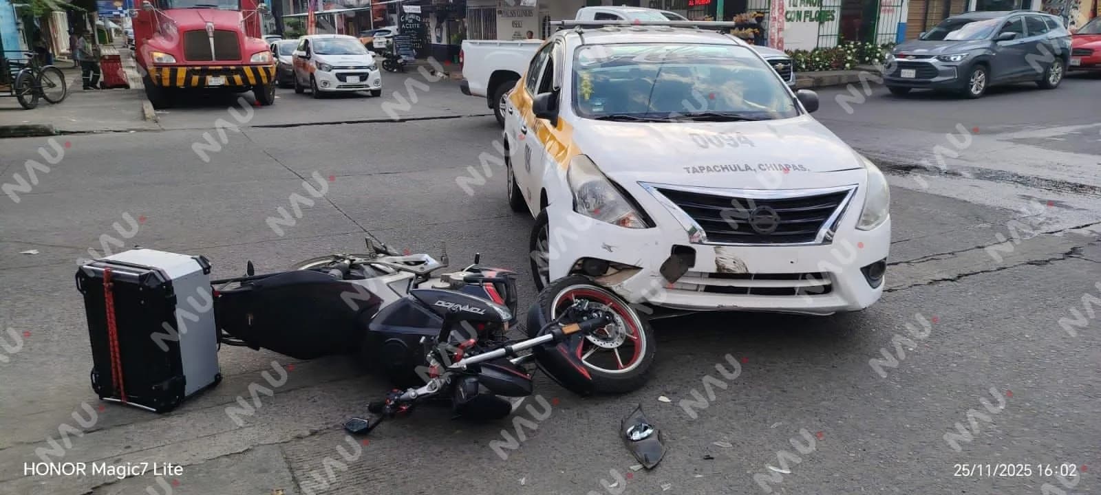 Percance vial en la 11ª Sur deja daños materiales y un conductor sancionado