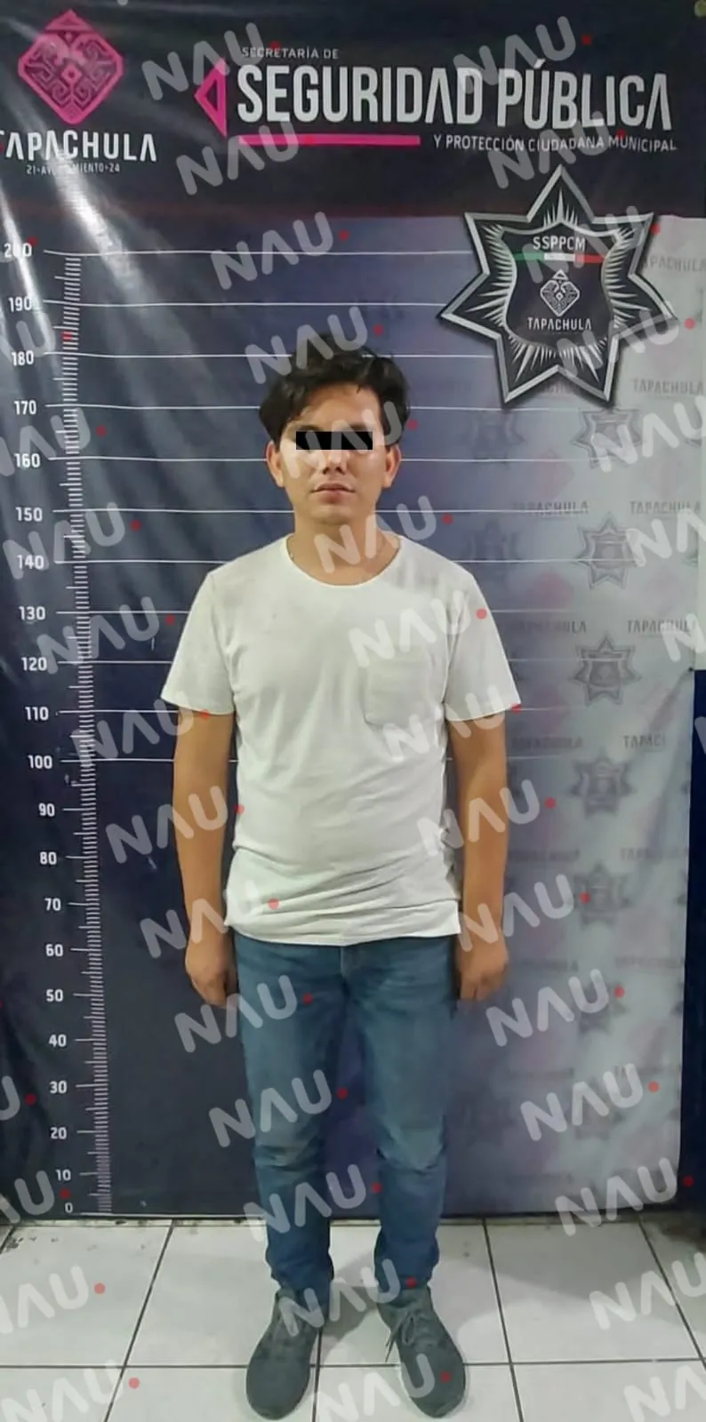 Sujeto armado fue detenido en el centro de Tapachula