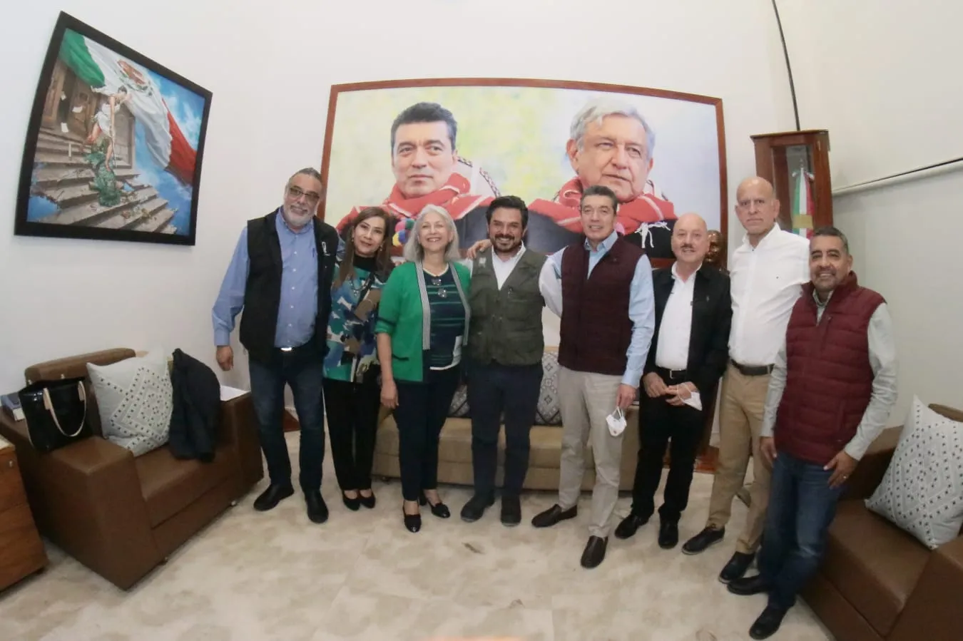 Rutilio Escandón y Zoé Robledo evalúan avances en materia de infraestructura del IMSS en Chiapas