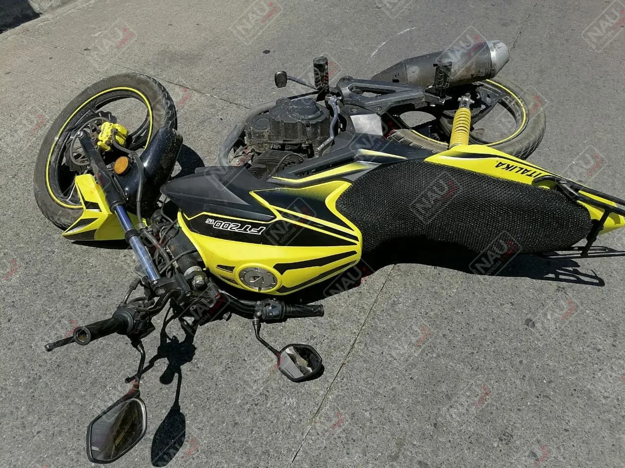 Un señor de 55 años fue atropellado por un motociclista