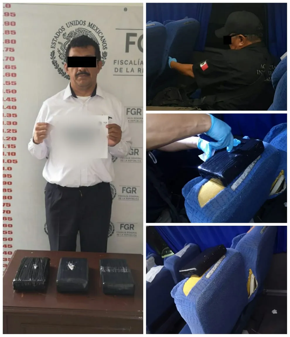Por el aseguramiento de tres kilos de cocaína FGR inicia investigación contra una persona